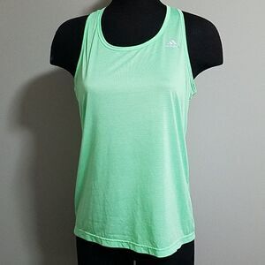 Adidas Green Striped Tank Top (Medium)
